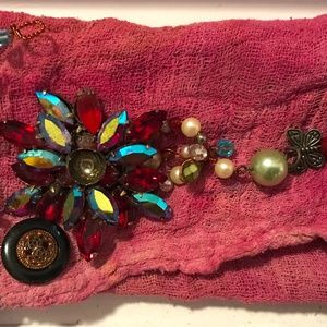 Holiday ornament, sun gazer, rear view mirror hangy-downy thingy. Vibrant gems